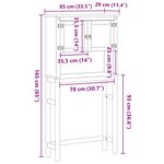 vidaXL Armoire pour machine à laver salle de bain Corona pin massif