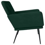vidaXL Banc Vert foncé 108x79x79 cm Velours