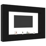 vidaXL Ensemble meuble TV 8 Pièces Chêne noir 100 x 30 x 30 cm