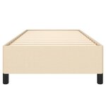 vidaXL Cadre de lit Crème 100 x 200 cm Tissu