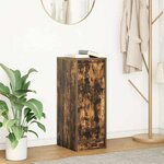 vidaXL Buffet chêne fumé 29 5x34x76 cm bois d'ingénierie