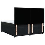vidaXL Sommier à lattes de lit et matelas Noir 200x200 cm Velours