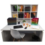 Corbeille-à-papier Ecobin Ecoblack 15L - Noir x 8 EXACOMPTA