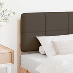 vidaXL Tête de lit capitonnée Marron et Taupe 90 cm Pin massif