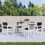 vidaXL Ensemble de coussins pour chaise à dossier bas 4 pc Polyester