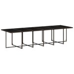 vidaXL Ensemble à manger de jardin et coussins 17 Pièces marron rotin