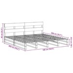 vidaXL Cadre de lit sans matelas 180x200 cm bois massif de pin