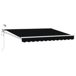 vidaXL Auvent rétractable électrique Noir 3 5 x 2 5 m
