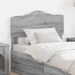 vidaXL Tête de lit Gris Sonoma 90 cm Bois d'ingénierie