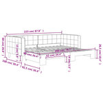 vidaXL Lit de jour avec lit gigogne vert foncé 90x200 cm velours