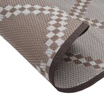 vidaXL Tapis d'extérieur marron Ø120 cm PP