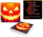 Pièce de monnaie en Argent 1 Dollar g 31.1 (1 oz) Millésime 2025 PUMPKIN HEAD