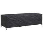 vidaXL Housse pour mobilier d'extérieur Noir 270 x 110 x 70 cm 600D