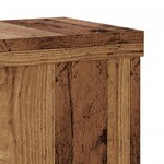 vidaXL Supports pour plantes 2 Pièces vieux bois bois d'ingénierie