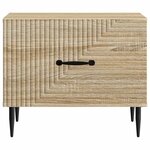 vidaXL Table basse Chêne Sonoma 49 x 50 x 40 cm Bois d'ingénierie