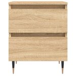 vidaXL Tables de chevet 2 Pièces chêne sonoma 40x35x50 cm bois ingénierie