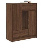 vidaXL Buffet avec tiroirs et portes chêne marron 73x31x90 cm