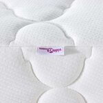 vidaXL Matelas Blanc 140 x 190 cm Tissu jacquard