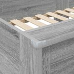 vidaXL Lit Superposé pour Enfants Gris Sonoma 80 x 200 cm