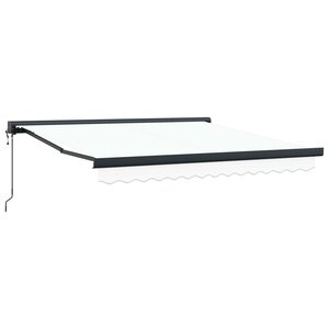 vidaXL Auvent Blanc 350 x 250 x 165 cm Polyester et Aluminium