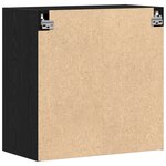 vidaXL Armoire murale Chêne Noir 60x31x60 cm Bois d'ingénierie