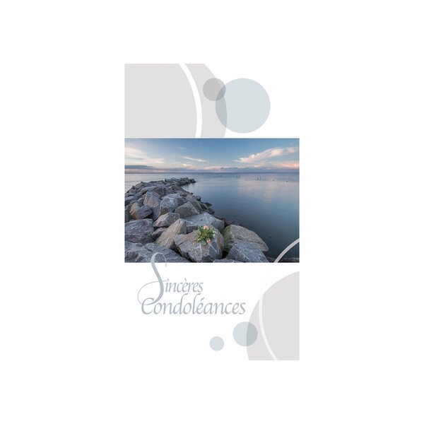 Carte De Voeux - Condoléances - Sincères Condoléances - Lac