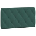 vidaXL Cadre de lit avec LED sans matelas vert foncé 100x200cm velours