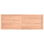vidaXL Dessus de table bois massif traité bordure assortie