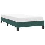 vidaXL Cadre de lit sans matelas vert foncé 100x220 cm velours