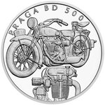 Pièce de monnaie en Argent 1 Dollar g 31.1 (1 oz) Millésime 2025 On Wheels MOTORCYCLE PRAGA BD