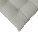 vidaXL Coussins de siège 4 pc Microfibre Gris clair 40 x 40 x 6 cm