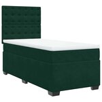 vidaXL Sommier à lattes de lit et matelas Vert foncé 80x200 cm Velours