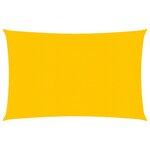 vidaXL Voile d'ombrage 160g/m² rectangulaire jaune 3 5x4 5 m PEHD