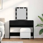 vidaXL Coiffeuse Chêne noir 100 x 40 x 130 cm Bois d'ingénierie