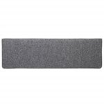 vidaXL Tapis de marches d'escalier 5 Pièces Gris 65x21x4 cm Aiguilleté