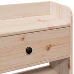 vidaXL Tête de lit avec rangement 140 cm bois massif de pin