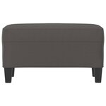 Banc banquette 70 x 35 x 41 cm synthétique gris 02_0010617