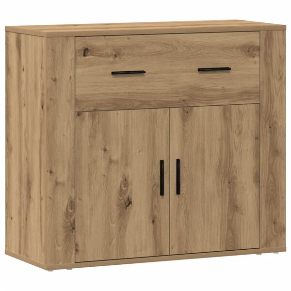 vidaXL Buffet chêne artisanal 80x33x70 cm bois d'ingénierie