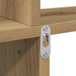 vidaXL Étagère murale chêne artisanal 80x15x78 5 cm bois d'ingénierie