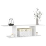 vidaXL Meuble TV mural Blanc 103x30x26 5 cm