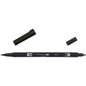 Feutre pinceaux ABT Dual Brush Pen, noir TOMBOW