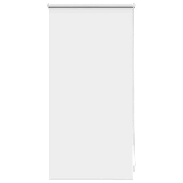 vidaXL Store enrouleur occultant 44 4 x 100 cm  largeur du tissu 40 cm  blanc cassé