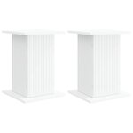 vidaXL Support de Plante 2 pc Blanc 30 5 x 30 x 43 cm