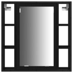 vidaXL Ensemble de mobilier de salle de bain 3 Pièces Chêne noir