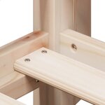 vidaXL Lit haut sans matelas 80x200 cm bois de pin massif