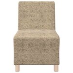 vidaXL Fauteuil 3 Pièces Gris clair 55 x 74 x 82 cm Cuir suédé faux
