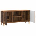 vidaXL Meuble TV Bois ancien 102 x 34 5 x 50 cm Bois d'ingénierie