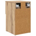 vidaXL Armoire de lit 2 pièces Chêne artisanal 29 x 31 5 x 49 cm