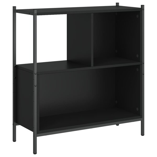 vidaXL Bibliothèque noir 72x28x77 5 cm bois d'ingénierie
