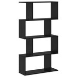 vidaXL Bibliothèque Chêne noir 70 x 24 x 129 cm Bois d'ingénierie